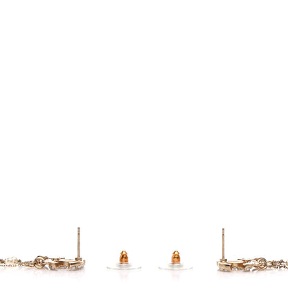 Chanel Pearl CC Long Chain Drop Earrings Gold 3 of 8