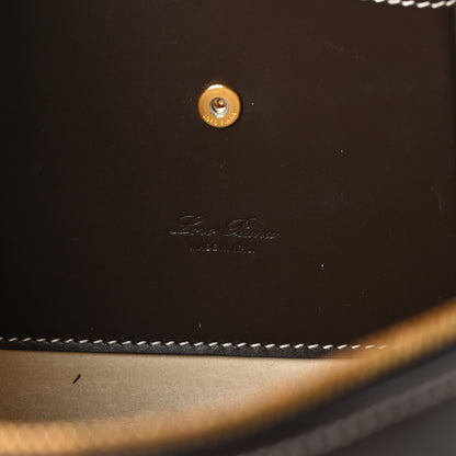Loro Piana Smooth Calfskin Extra Bag L27 Dark Choco Licorice 6 of 9