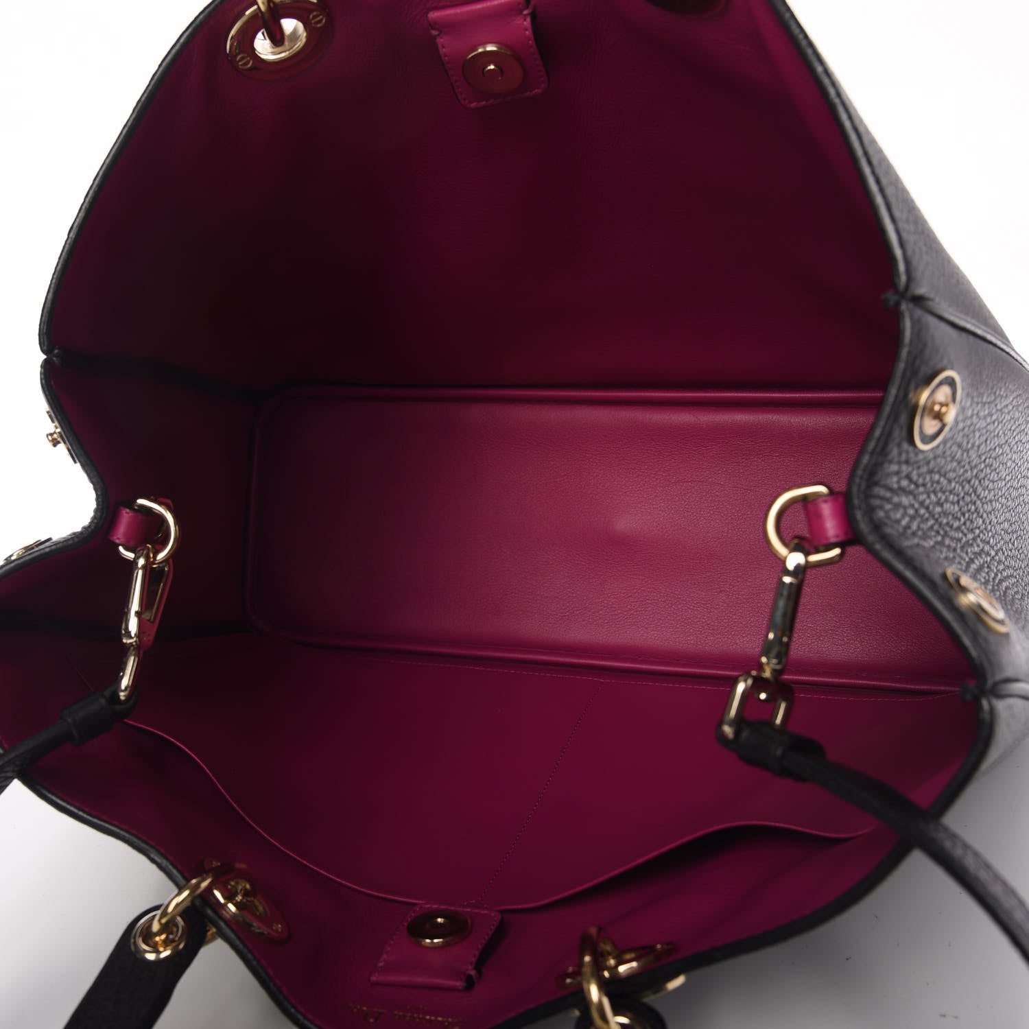 Christian Dior Bullcalf Large Diorissimo Tote Black Rose Indien 5 of 12