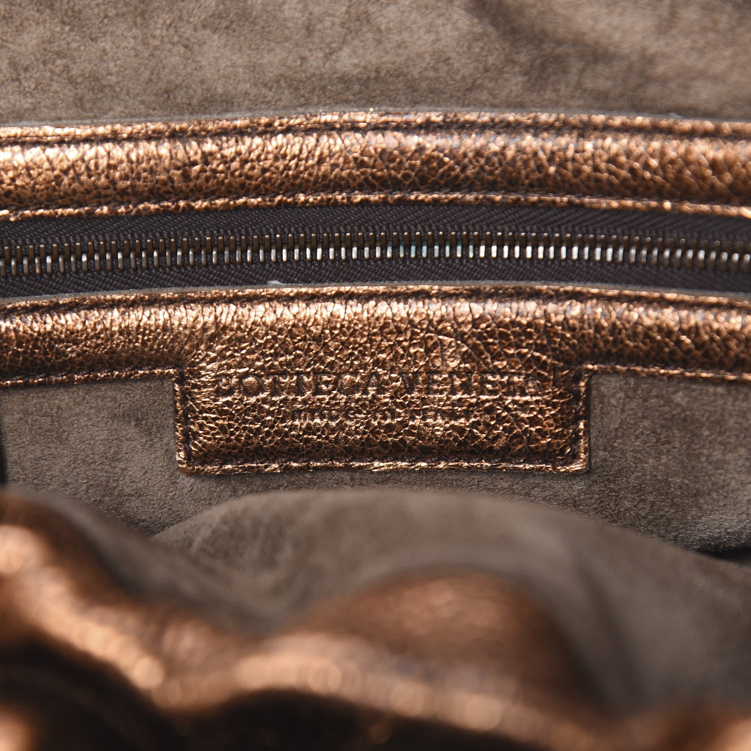 Bottega Veneta Cervo Intrecciato Satchel Rame Ossidato 8 of 12