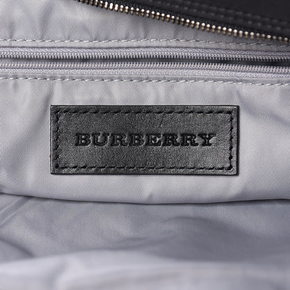 Burberry Nylon Check Buckleigh Packable Tote Black 6 of 14