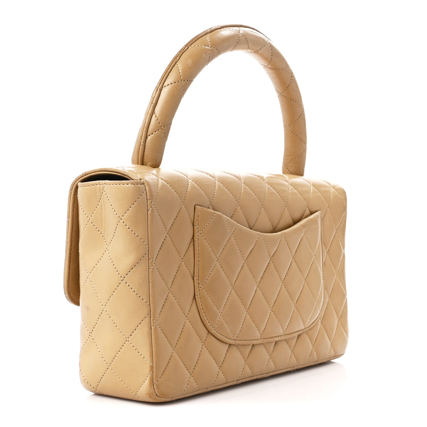 Chanel Lambskin Quilted Medium Kelly Single Flap Bag Beige 3 of 12