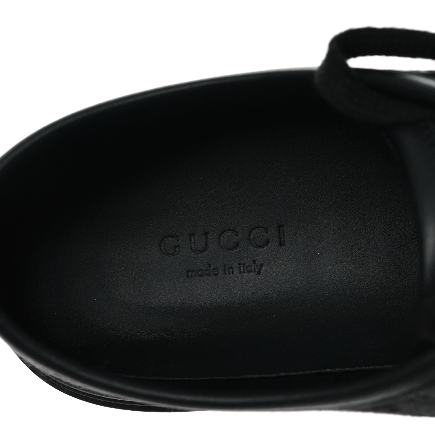 Gucci GG Monogram Calfskin Womens Low Top Sneakers 38 Piombo Black 7 of 9