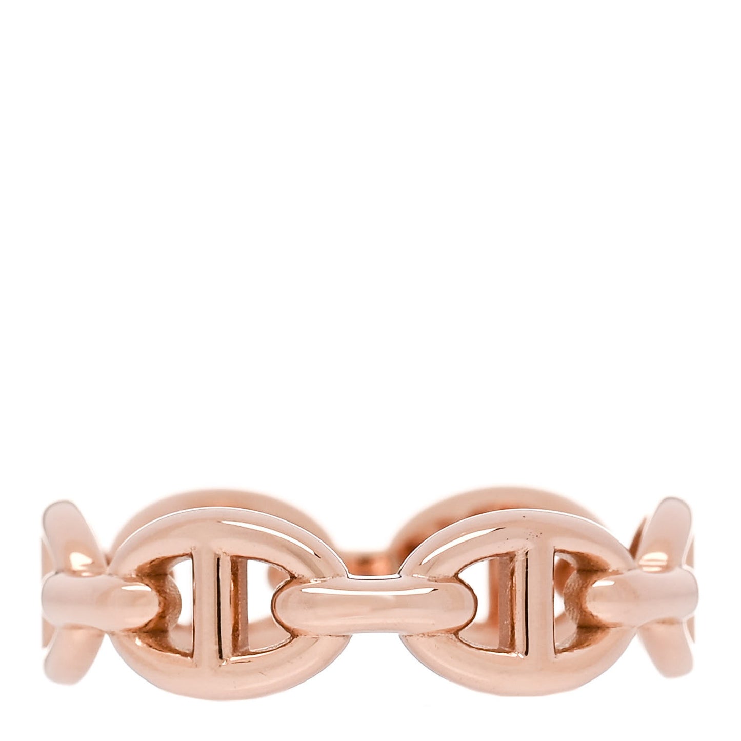 18K Rose Gold PM Chaine D'Ancre Enchainee Ring 52 6