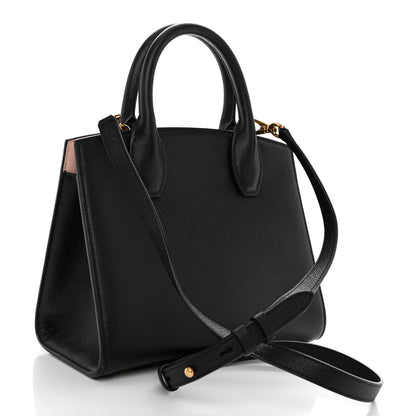 Salvatore Ferragamo Calfskin Small The Studio Box Bag Black 3 of 10