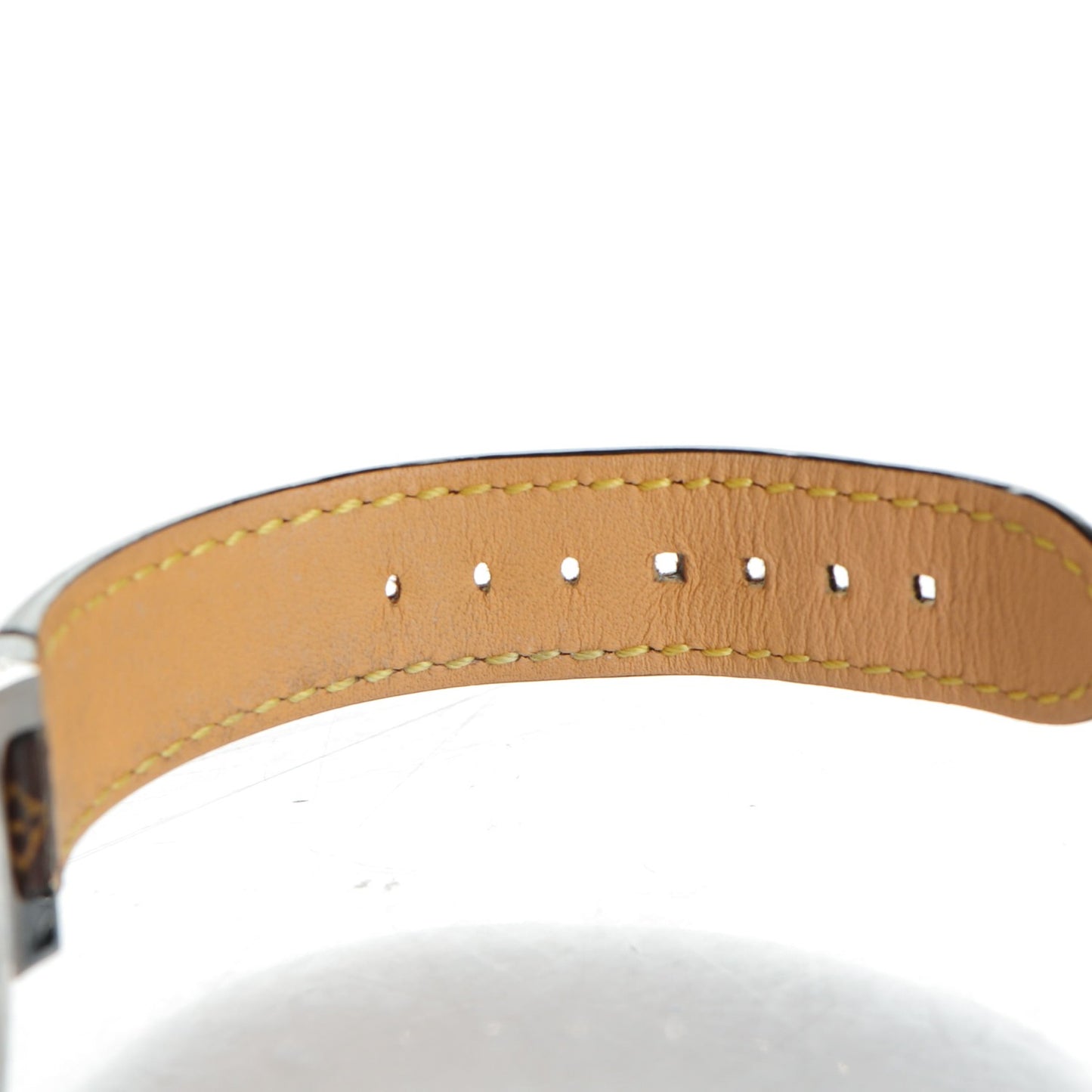 Stainless Steel Monogram Diamond Mother of Pearl 34mm Tambour Idylle Blossom Quartz Watch