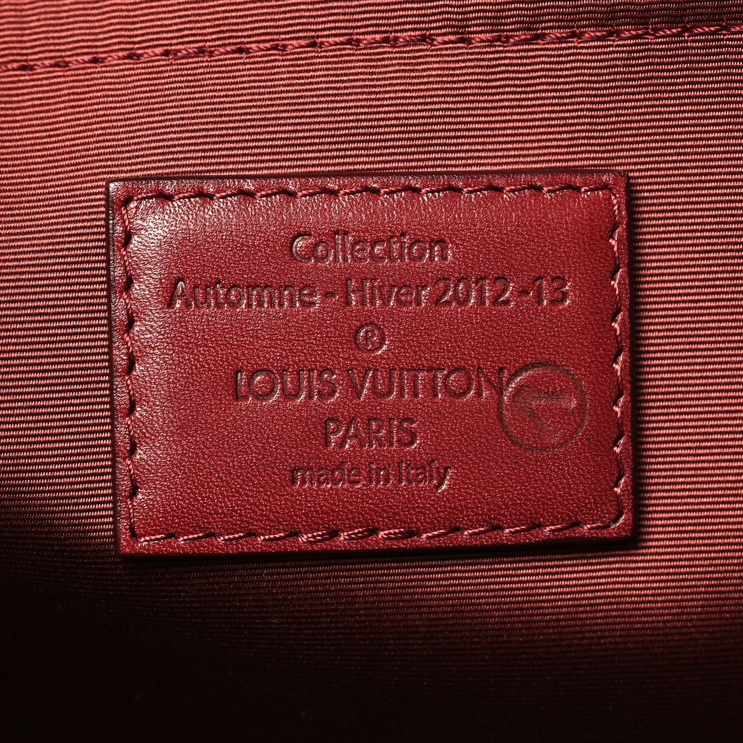 Sequin Monogram Sunshine Express North South Burgundy