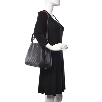 Louis Vuitton Empreinte Montaigne MM Marine Rouge 3 of 10