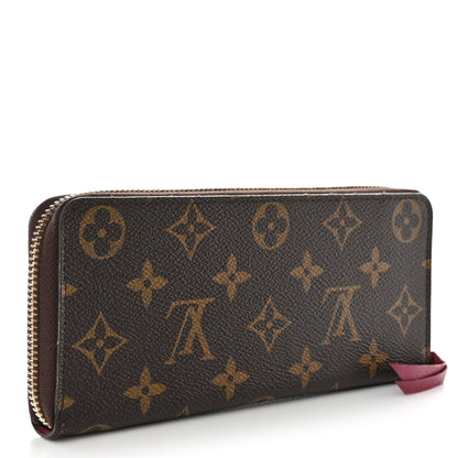 Louis Vuitton Monogram Clemence Wallet Fuchsia 3 of 9