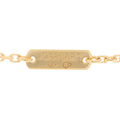 Van Cleef & Arpels 18K Yellow Gold Mother of Pearl Vintage Alhambra Pendant Necklace 4 of 5