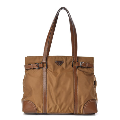 Prada Nylon Tessuto Saffiano Tote Corinto 1 of 13