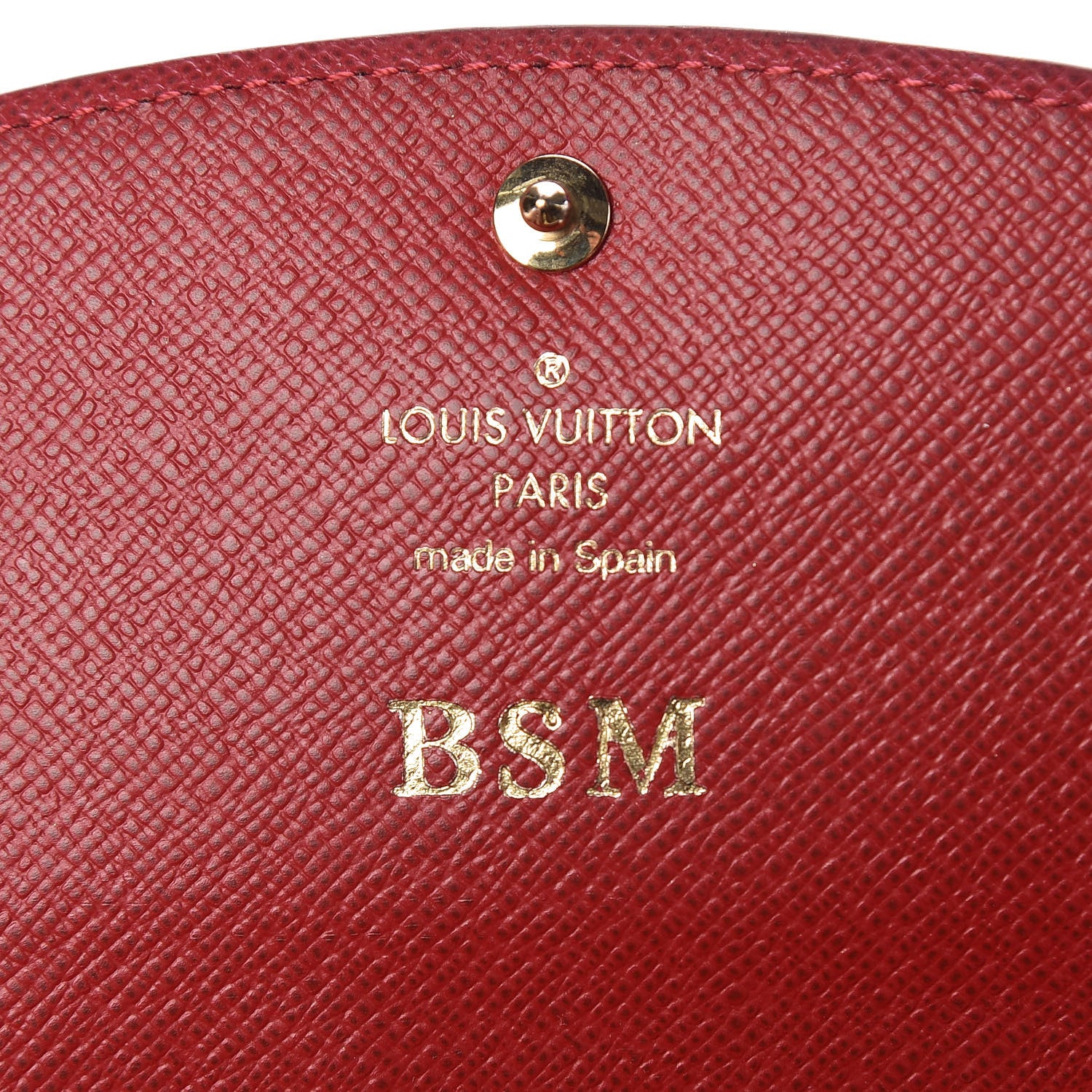 Louis Vuitton Damier Ebene Caissa Wallet Cherry 6 of 6