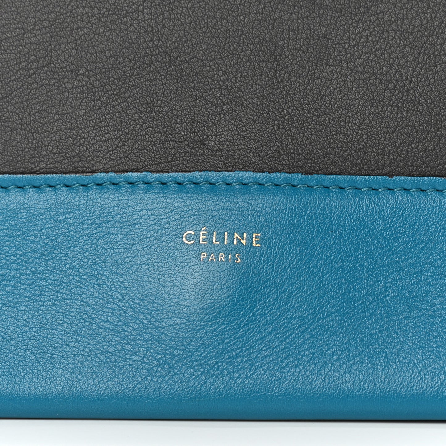 Shiny Smooth Calfskin Medium Frame Shoulder Bag Turchese Liquorice