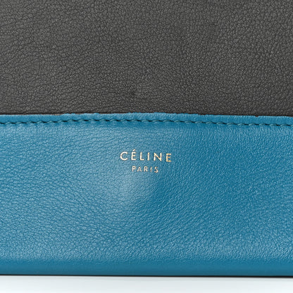 Celine Shiny Smooth Calfskin Medium Frame Shoulder Bag Turchese Liquorice 6 of 11