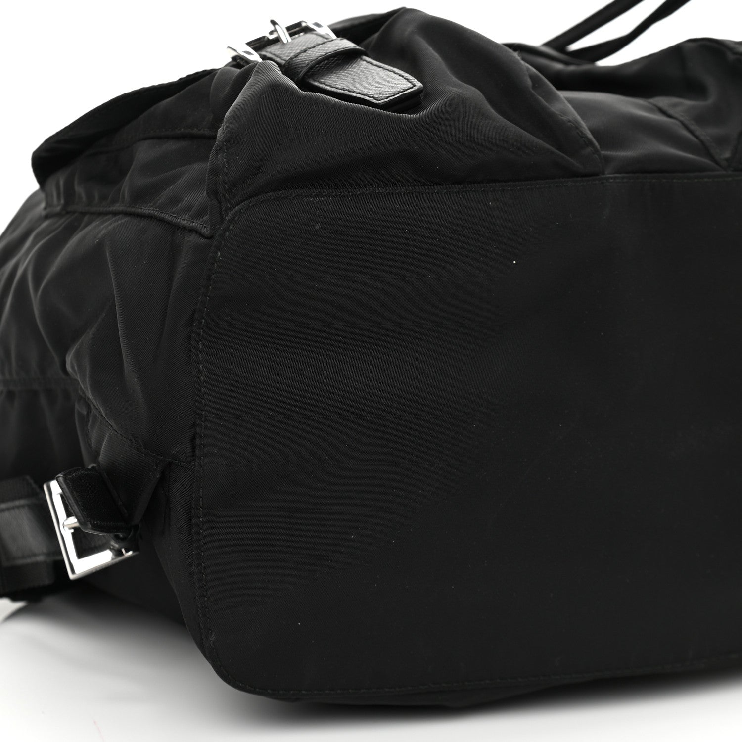 Prada Tessuto Nylon Saffiano Medium Backpack Black 9 of 10