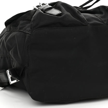 Prada Tessuto Nylon Saffiano Medium Backpack Black 9 of 10