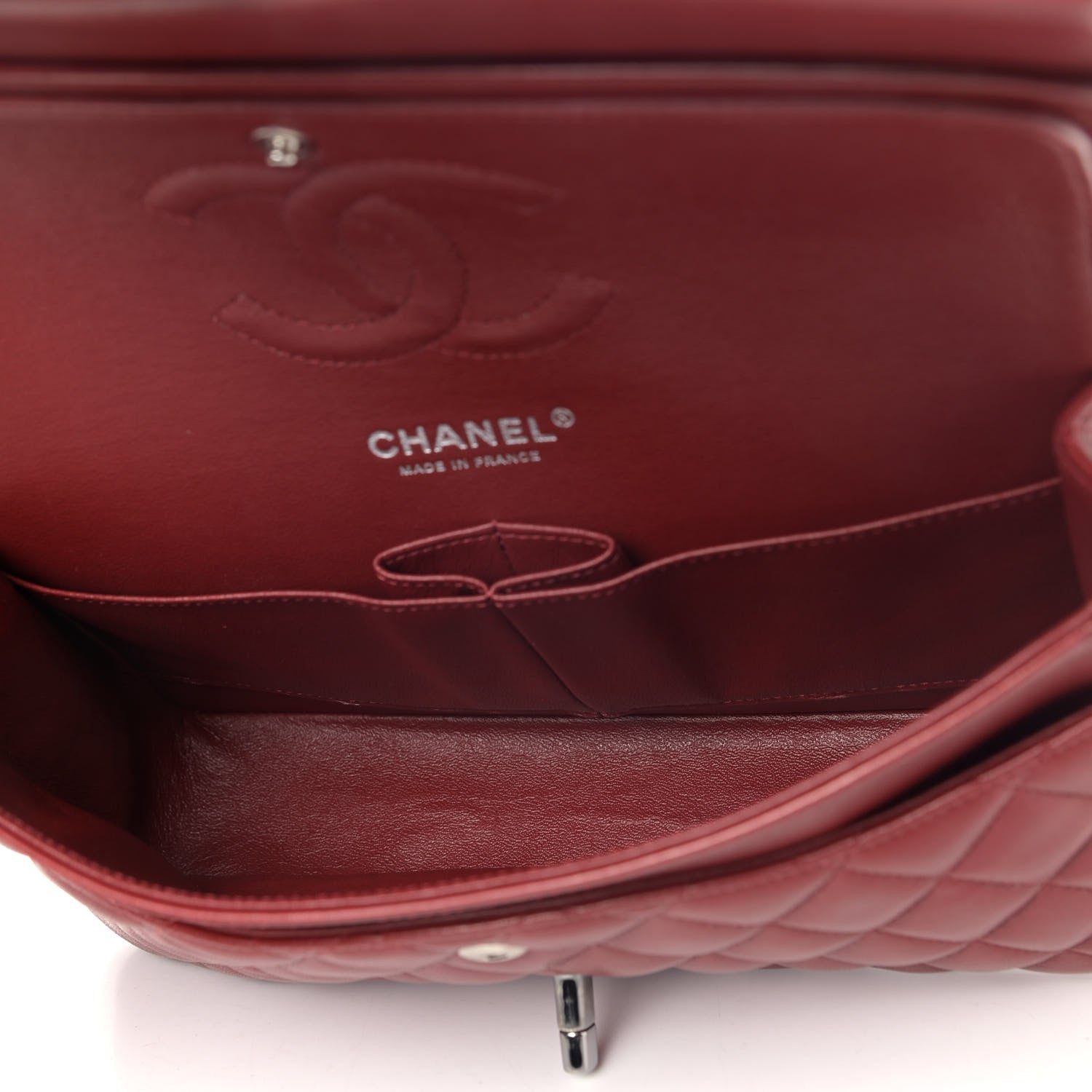 Chanel Lambskin Quilted Medium Double Flap Red 4 of 7
