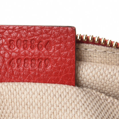 Gucci Pebbled Calfskin Small Soho Disco Bag Tabasco Red 7 of 7
