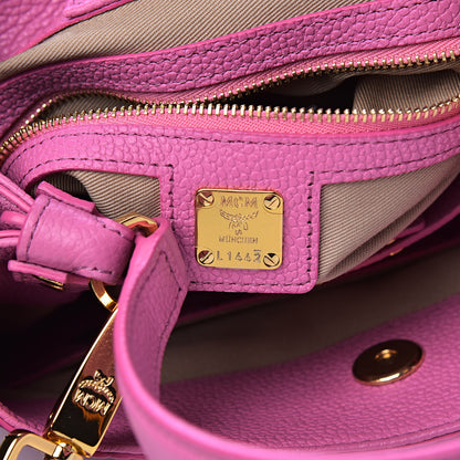 MCM Visetos Small Corina Shoulder Bag Pink 6 of 10