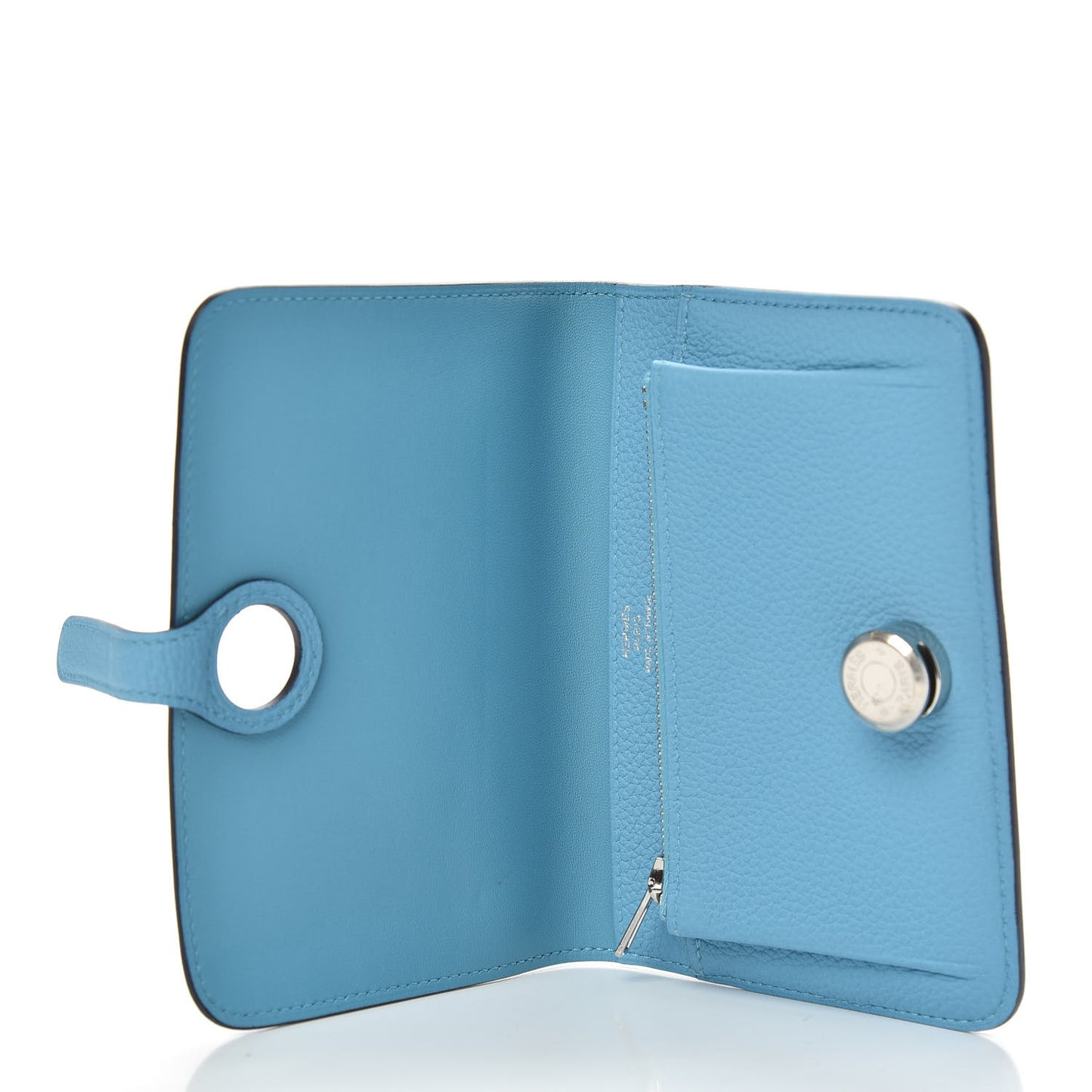 Togo Dogon Compact Wallet Blue du Nord