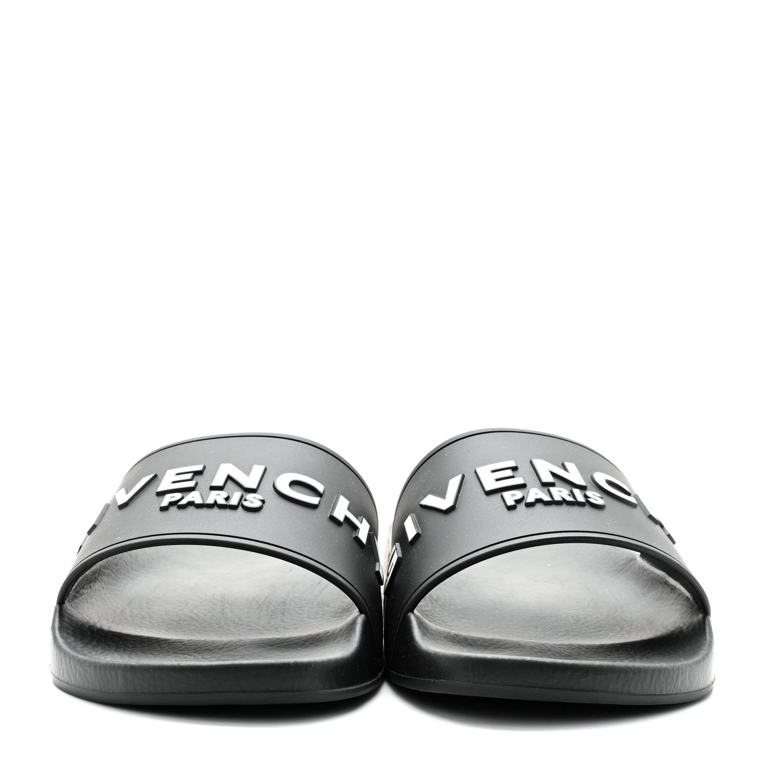 Givenchy Rubber Logo Pool Slide Sandals 37 Black 2 of 9