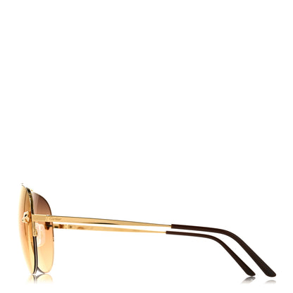 Cartier Panthere De Cartier Aviator 140 Sunglasses Gold 3 of 8