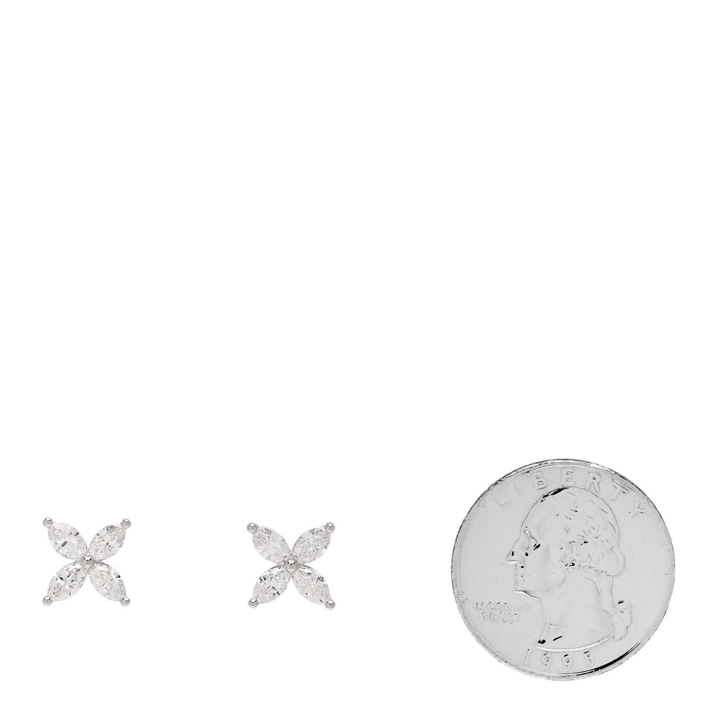 Platinum Diamond Large Victoria Earrings