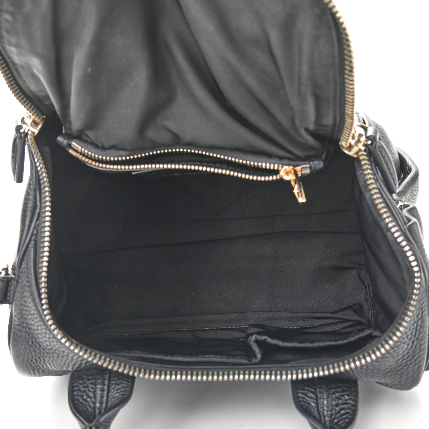 Pebbled Lambskin Rocco Black Antique Brass Hardware