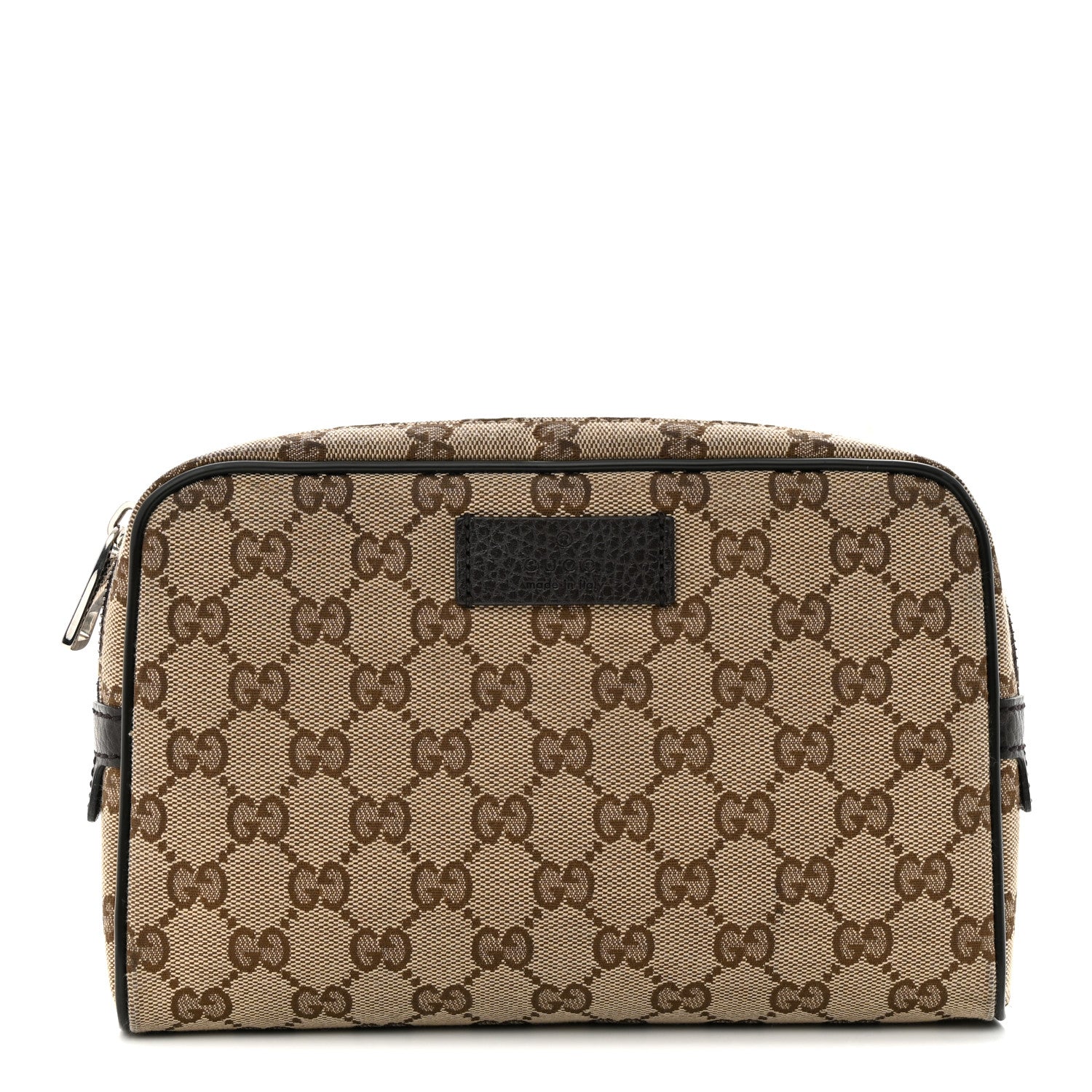 Gucci Monogram Dollar Calfskin Belt Bag Beige Ebony Testa di Moro Marrone Scuro 1 of 12