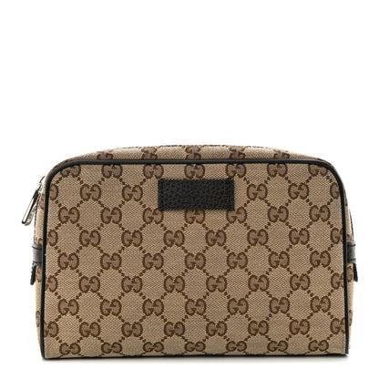 Gucci Monogram Dollar Calfskin Belt Bag Beige Ebony Testa di Moro Marrone Scuro 1 of 12