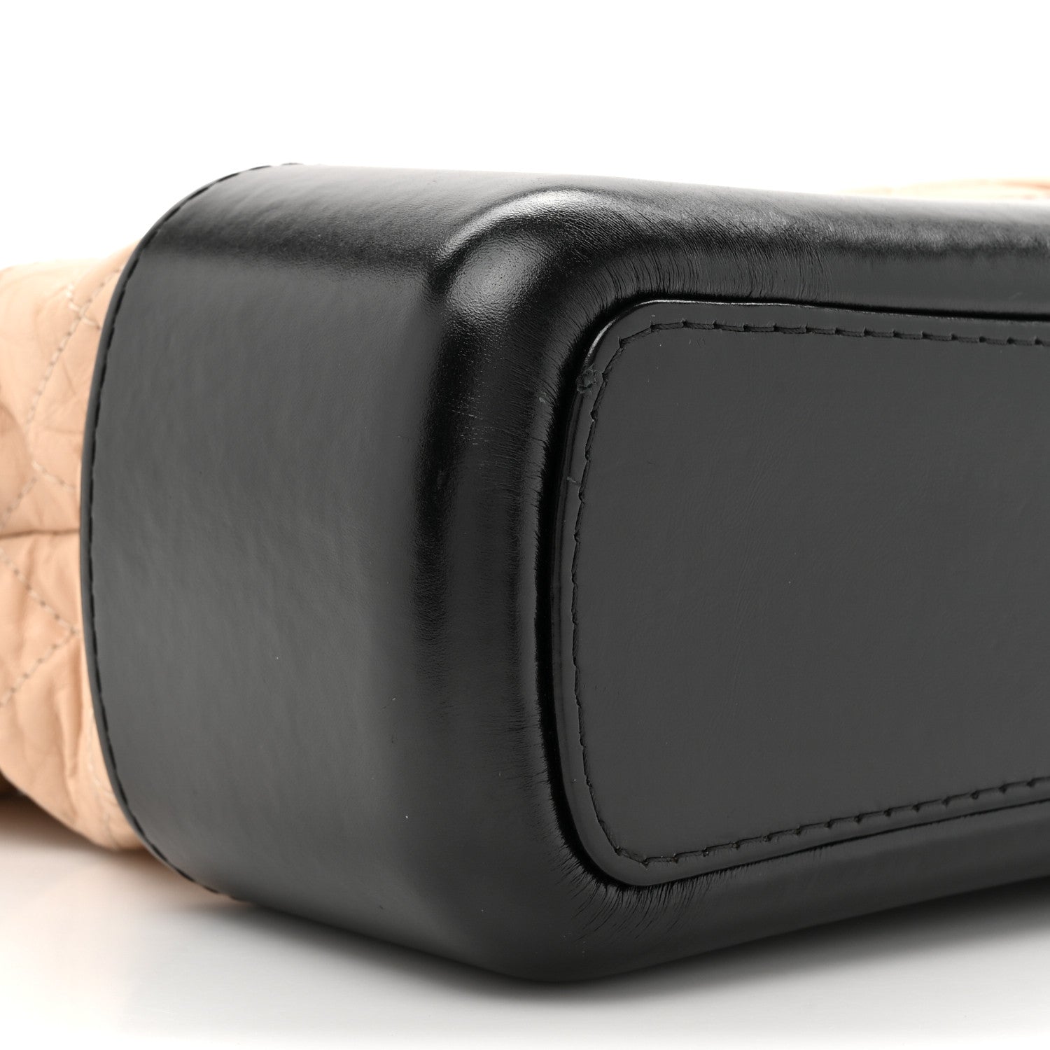 Chanel Aged Calfskin Quilted Medium Gabrielle Hobo Beige Black 10 of 14