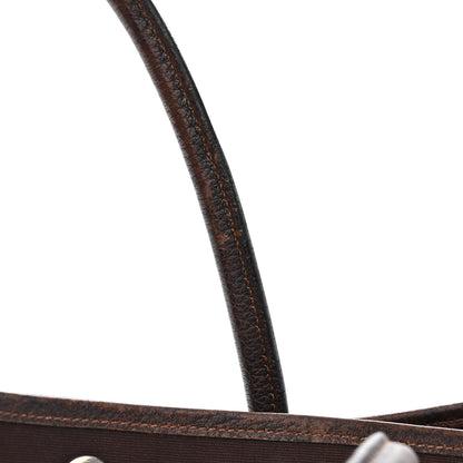 Hermes Toile Negonda Garden Party Tote 36 MM Chocolate 16 of 18