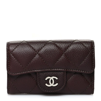 Chanel Caviar Quilted 6 Key Holder Dark Brown 1 of 10