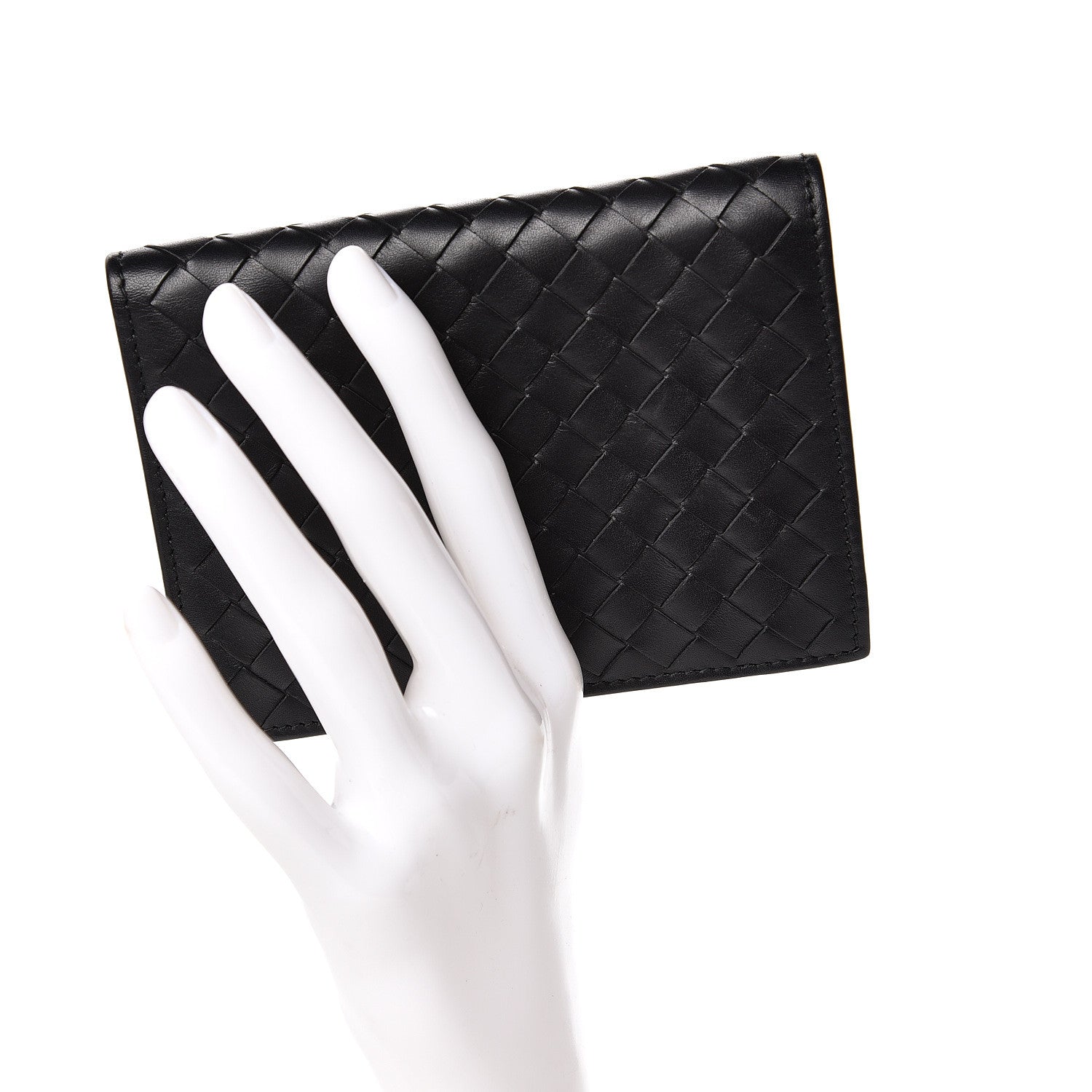 Bottega Veneta Nappa Intrecciato Bi-Fold Wallet Black 2 of 7