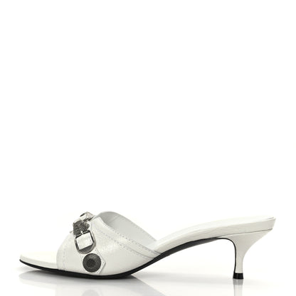 Balenciaga Agneau Arena Cagole 50mm Slide Sandals 36.5 Optic White 1 of 8