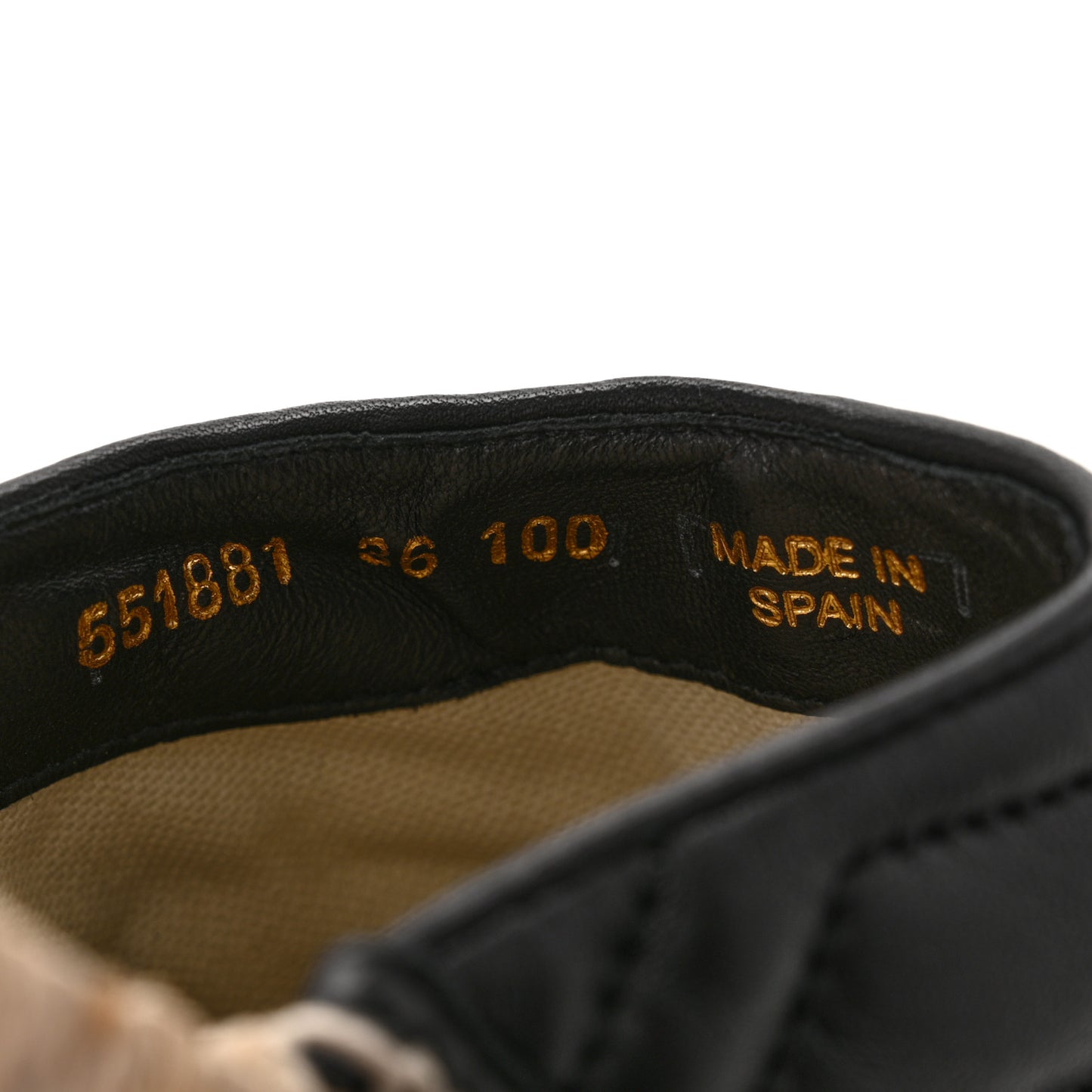 Nappa Matelasse GG Marmont Espadrille Slippers 36 Black