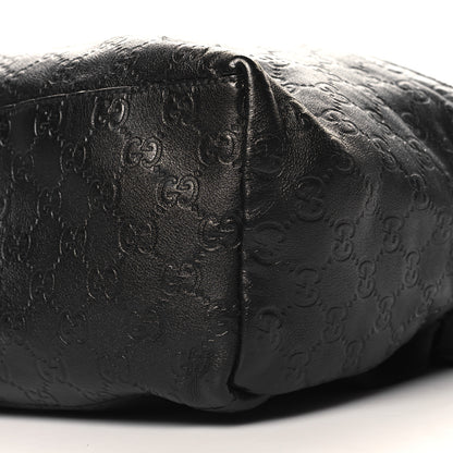 Gucci Guccissima Medium Classic Backpack Black 10 of 11