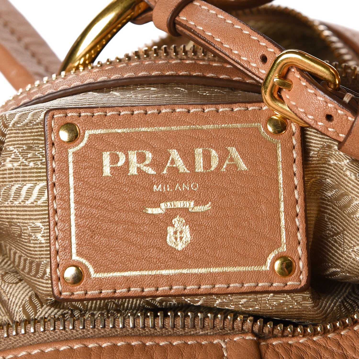 Prada Vitello Daino Hobo Caramel 7 of 10