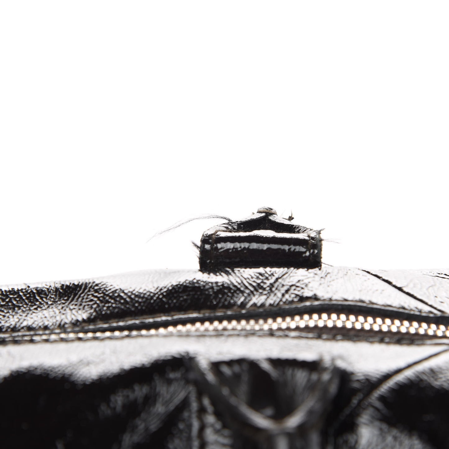 Textured Patent Medium Easy Y Bag Brown