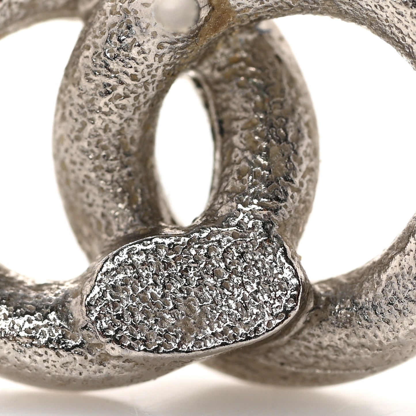 Crystal CC Earrings Silver
