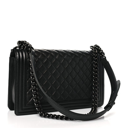 Chanel Caviar Quilted New Medium Boy Flap So Black 3 of 10