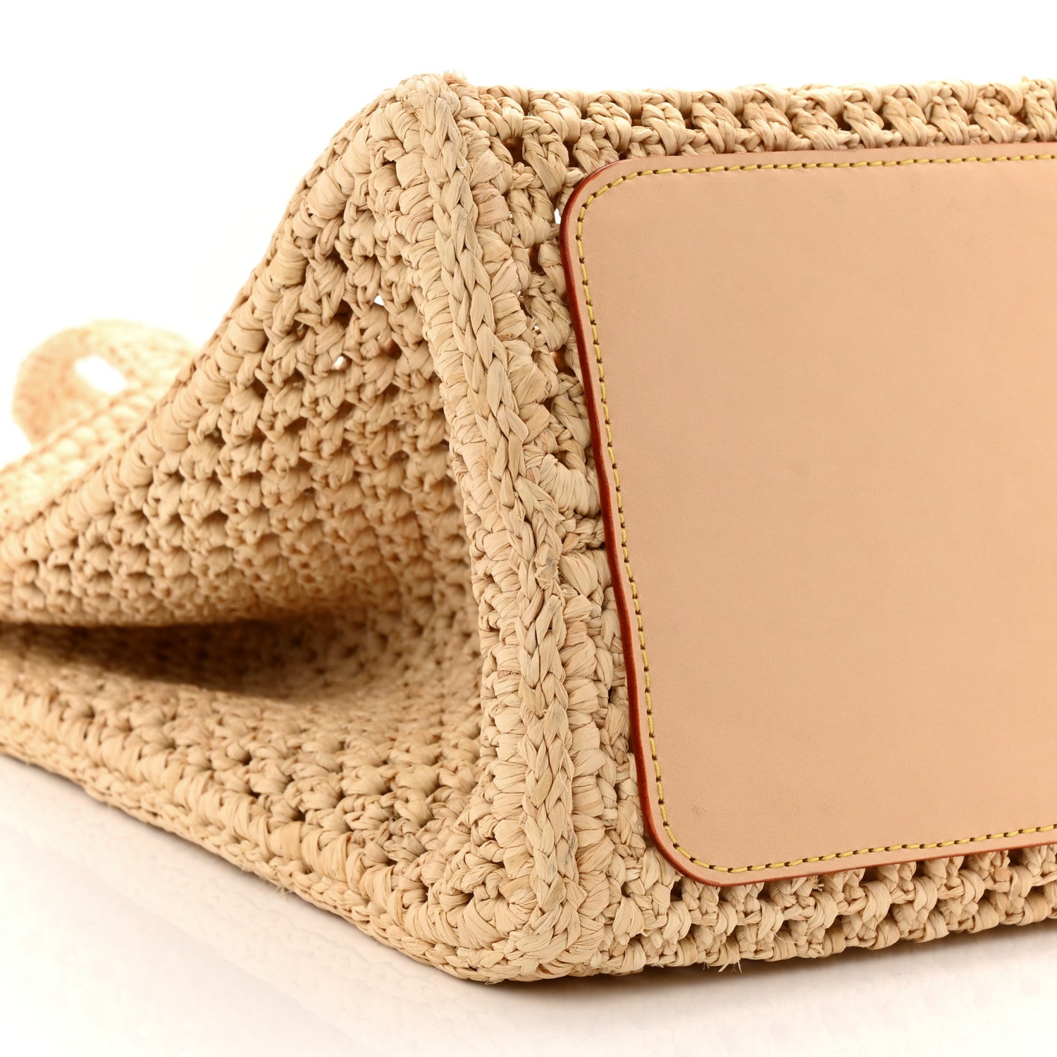 Louis Vuitton Raffia Calfskin By The Pool OnTheGo MM Natural 8 of 9