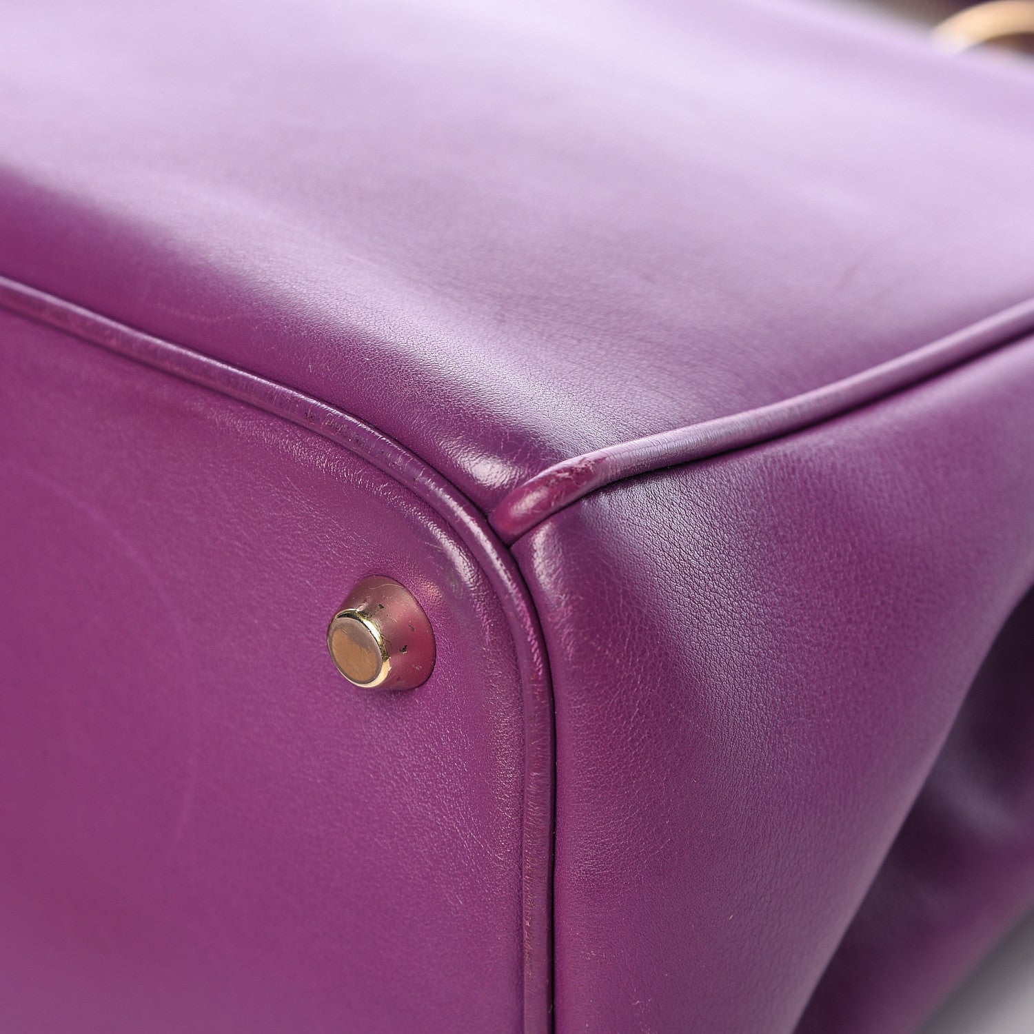 Christian Dior Smooth Calfskin Medium Diorissimo Tote Purple 12 of 17