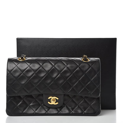 Chanel Lambskin Quilted Medium Double Flap Black 14 of 14