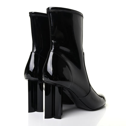 Louis Vuitton Patent Silhouette Ankle Boots 38.5 Black 4 of 9