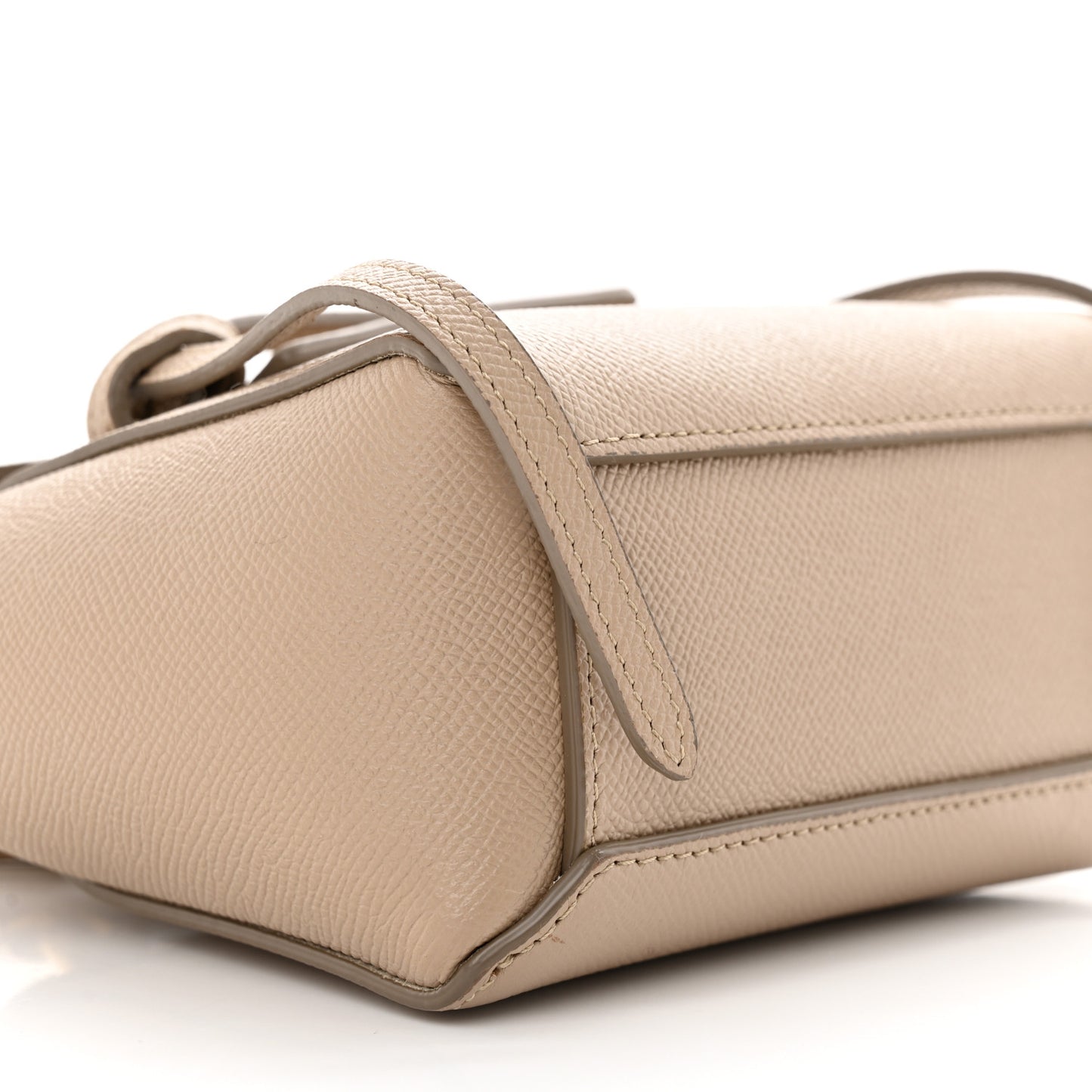 Grained Calfskin Pico Belt Bag Light Taupe
