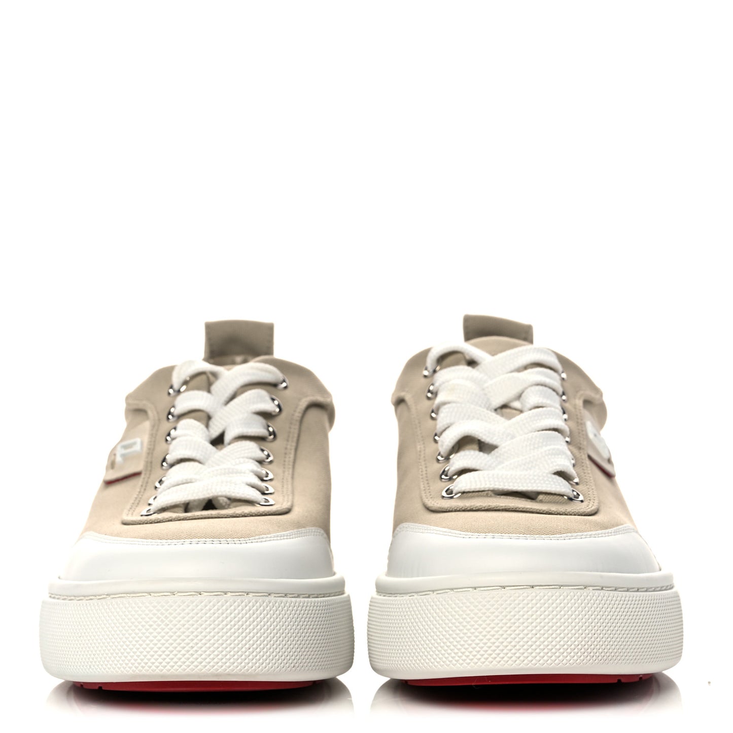 Canvas Simplerui Flat Sneakers 38.5 Beige White
