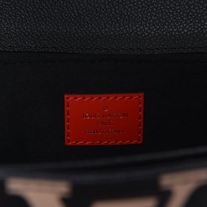 Louis Vuitton Empreinte Monogram Giant Crafty Pochette Metis Black Creme 8 of 10