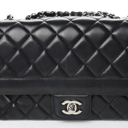 Chanel Lambskin Quilted Medium Single Flap Black 15 of 15
