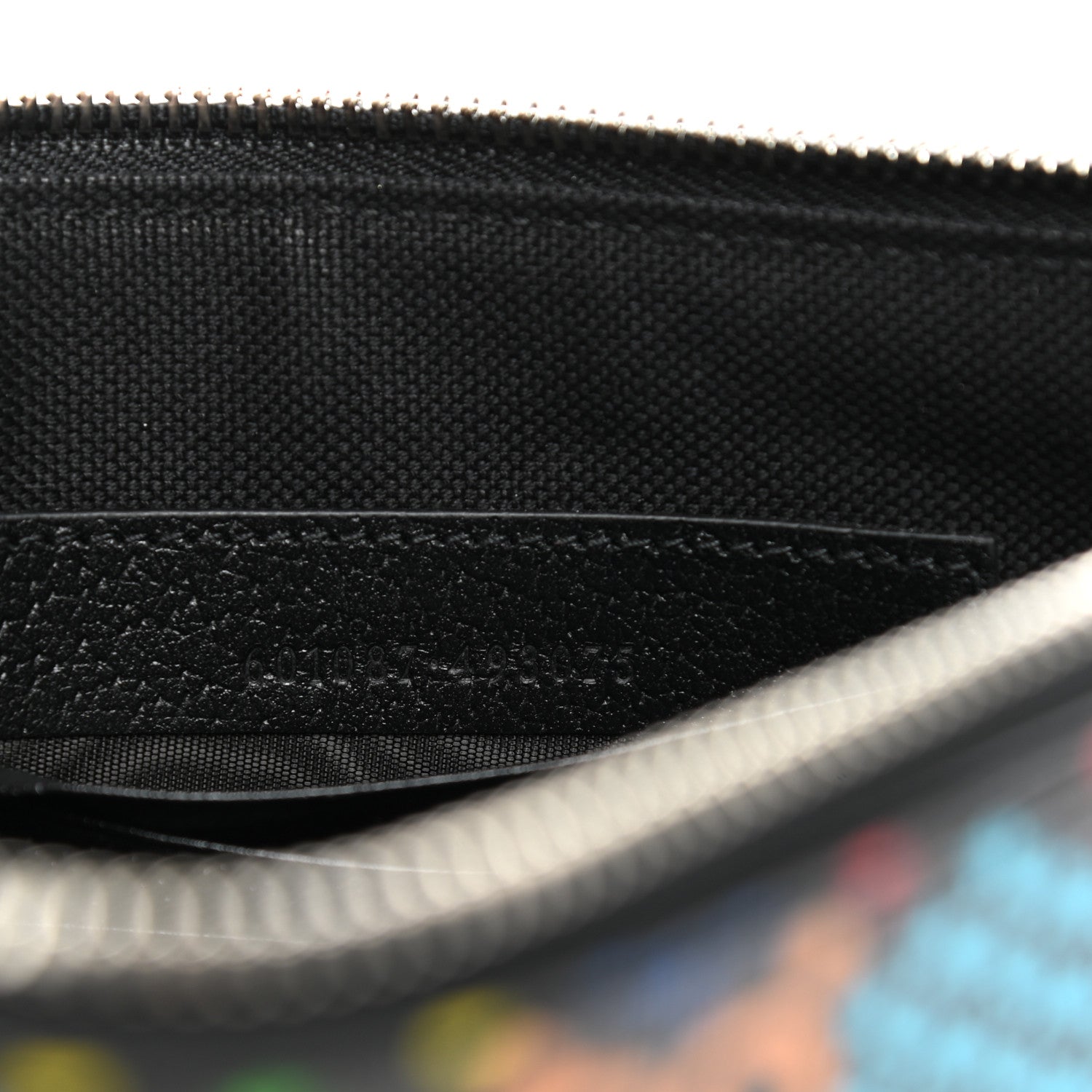 Gucci GG Supreme Monogram Psychedelic Zip Wristlet Pouch Black Multicolor 7 of 7